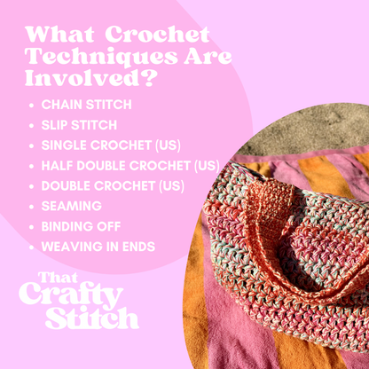 Crochet beach bag kit | beginner friendly crochet kit | double knit crochet bag | DIY kit