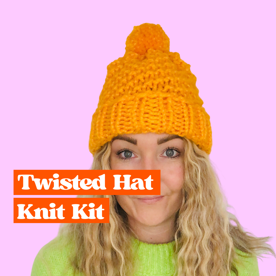 KNITTING KIT - Twisted Beanie Hat