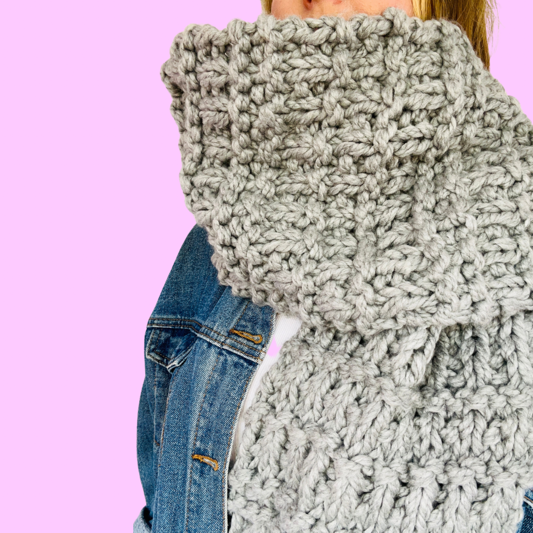 textured scarf knitting pattern