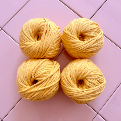 Chunky cotton yarn bundle of 4 | 100% recycled yarn