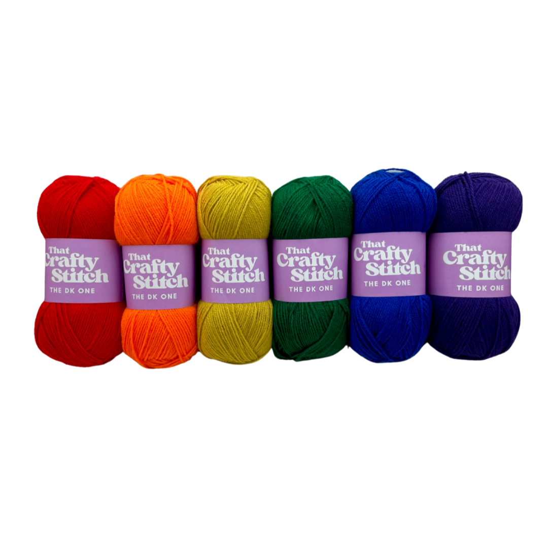 Dk yarn bundle Rainbow | double knitting