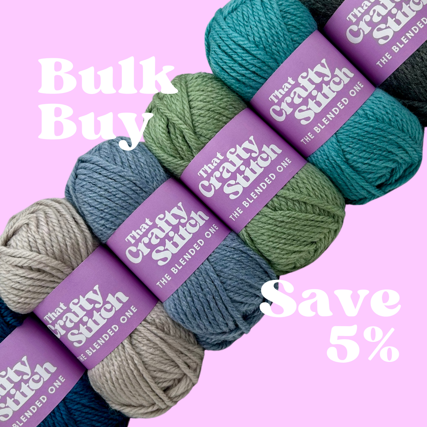 Wool blend super chunky yarn bundle - ocean colours