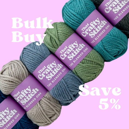 Wool blend super chunky yarn bundle - ocean colours