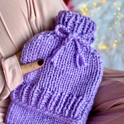 hot water bottle cover knit kit