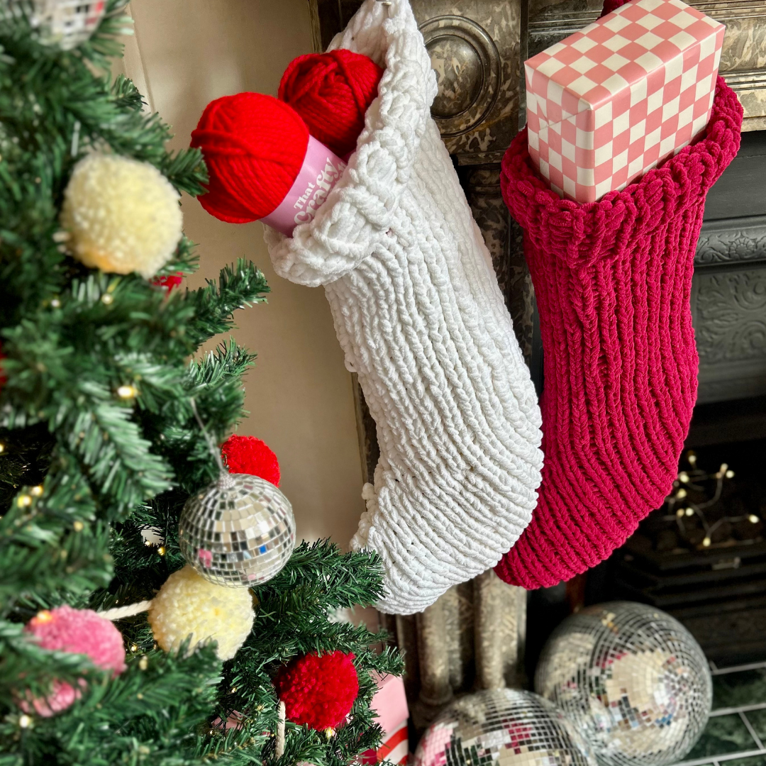 Knitting Pattern - Squishy Christmas Stocking