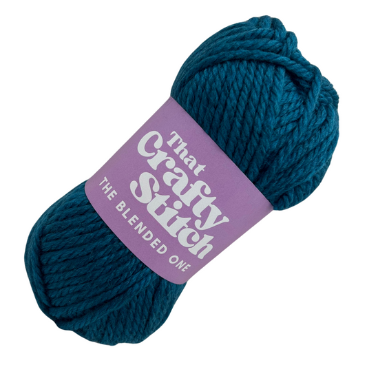 super chunky wool blend yarn - petrol