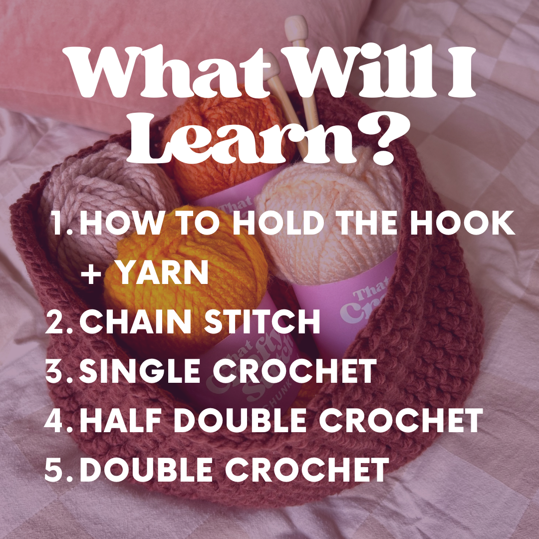 learn to crochet workshop | torquay | what's on in torbay