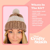 striped hat knitting kit
