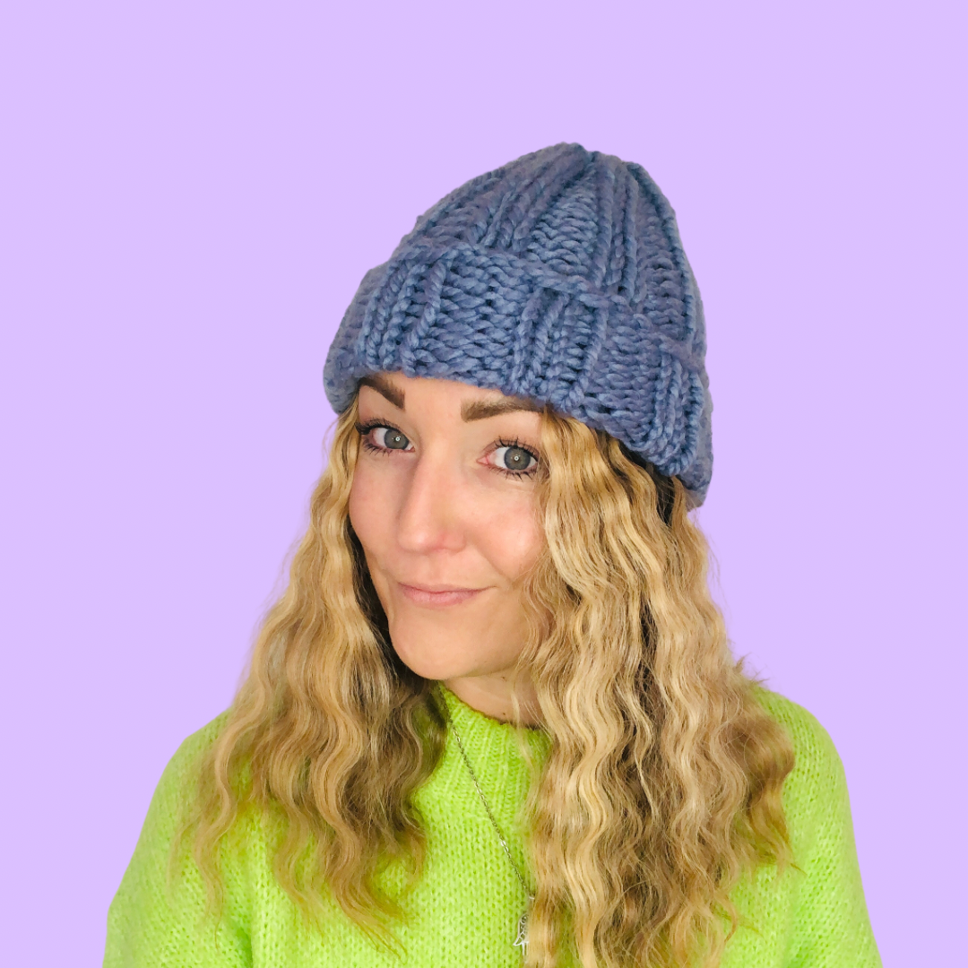 beanie hat digital knitting pattern