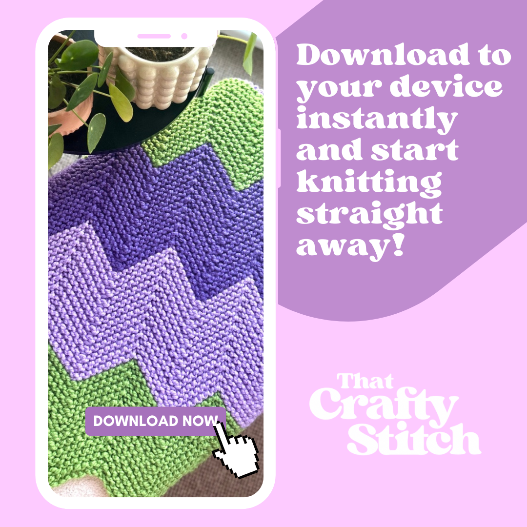 wavy blanket knitting pattern