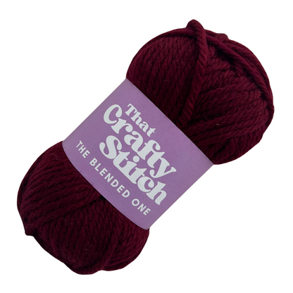 super chunky wool blend yarn - burgundy