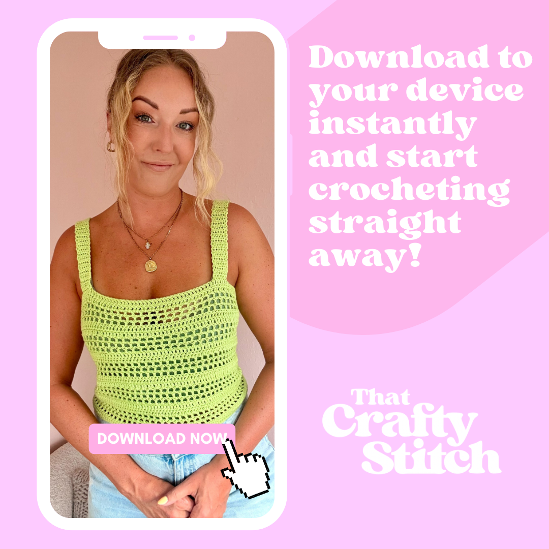 Capri Cami Digital Crochet Pattern | digital pattern | beginner friendly crochet pattern | summer cami top