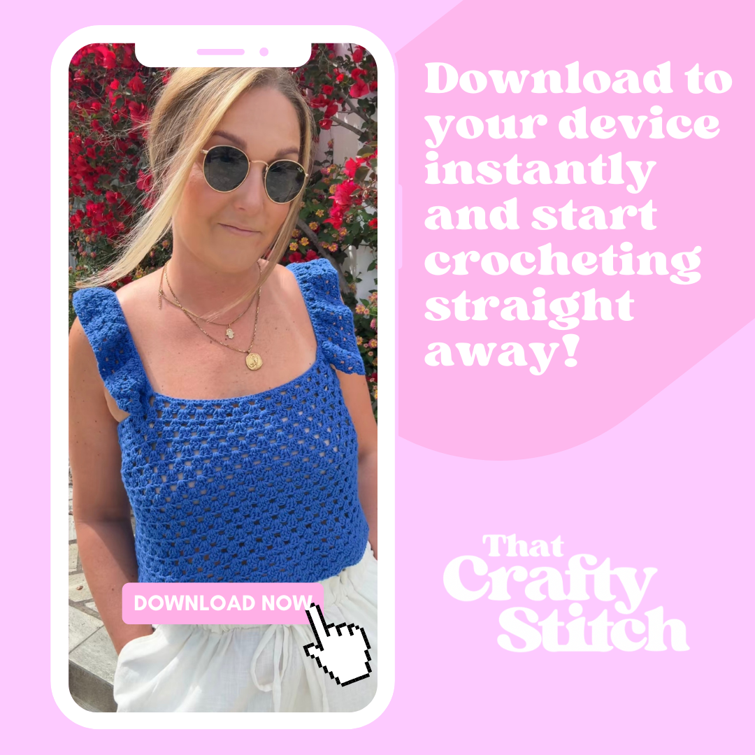 Summer crochet top pattern | digital crochet pattern | confident beginner level | Santorini Shell Top Pattern