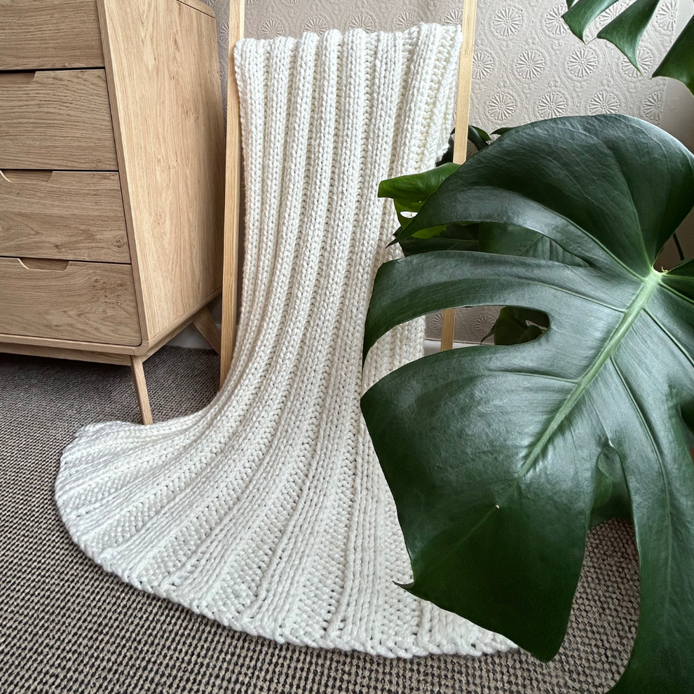 KNITTING PATTERN Weighted Blanket Beginner Digital Pattern That