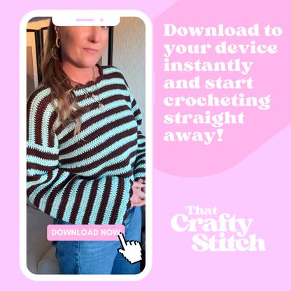 Hallie sweater crochet pattern | jump crochet pattern | digital download for crochet pattern