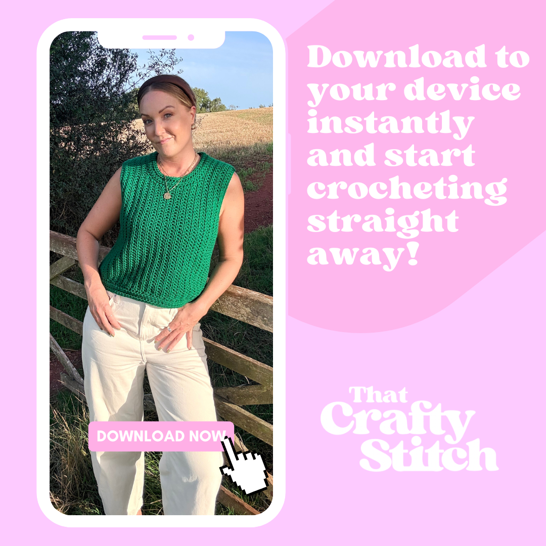 Sophie sweater vest digital crochet pattern | chunky vest crochet pattern | autumn crochet