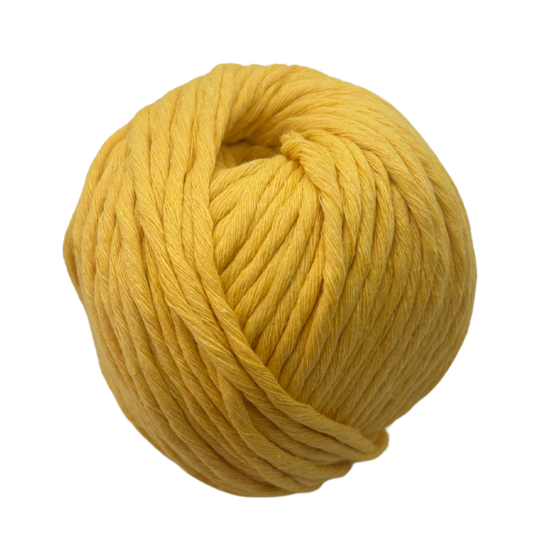 Banana yellow chunky cotton yarn