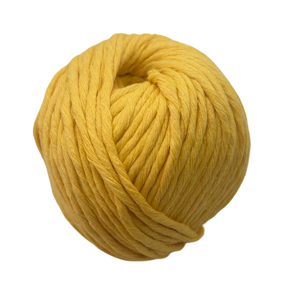 Banana yellow chunky cotton yarn