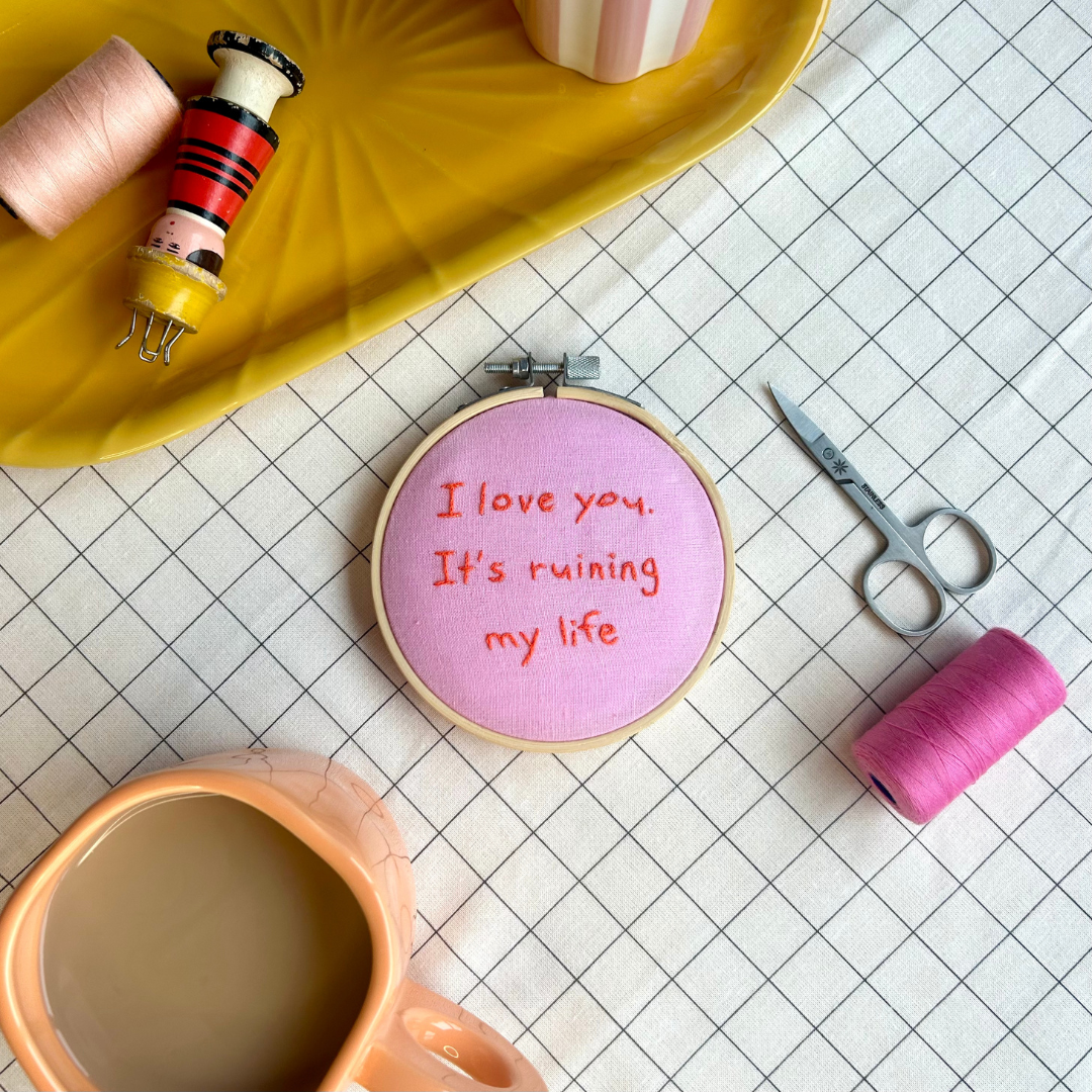 mini embroidery hoop | mini craft kit |  craft gift