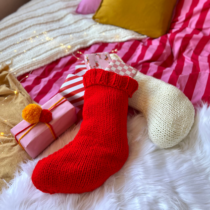 Christmas stocking knit kit