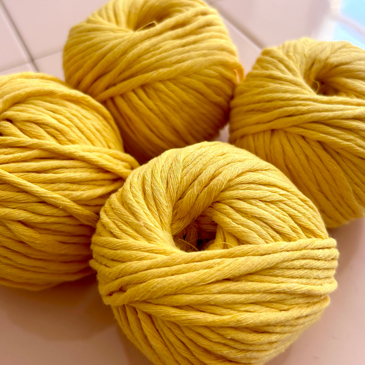 Chunky cotton yarn bundle of 4 | 100% recycled yarn