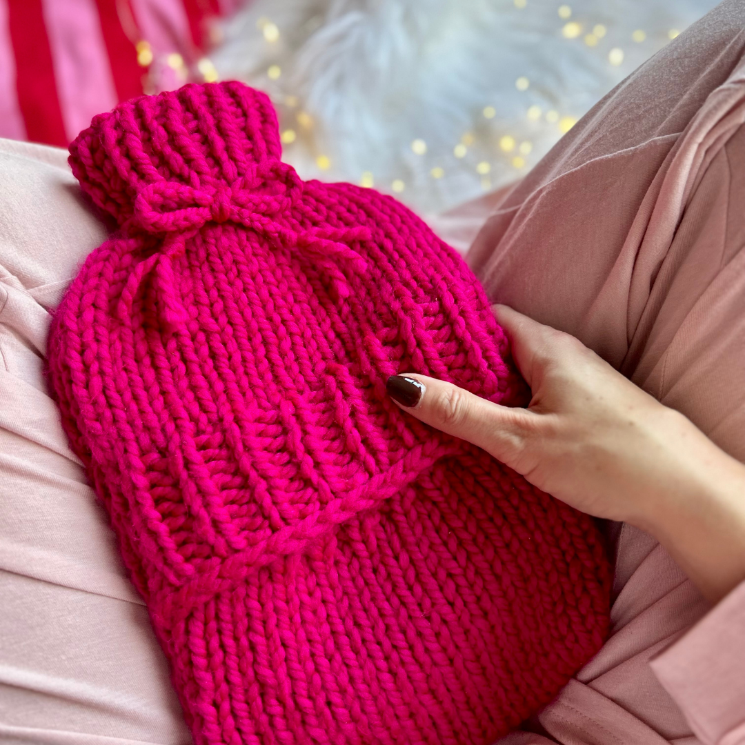 hot water bottle cover knitting kit