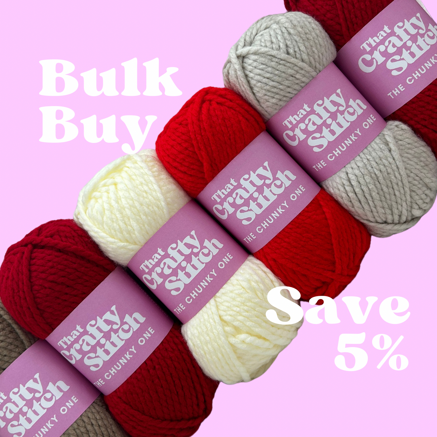 Christmas super chunky yarn bundle