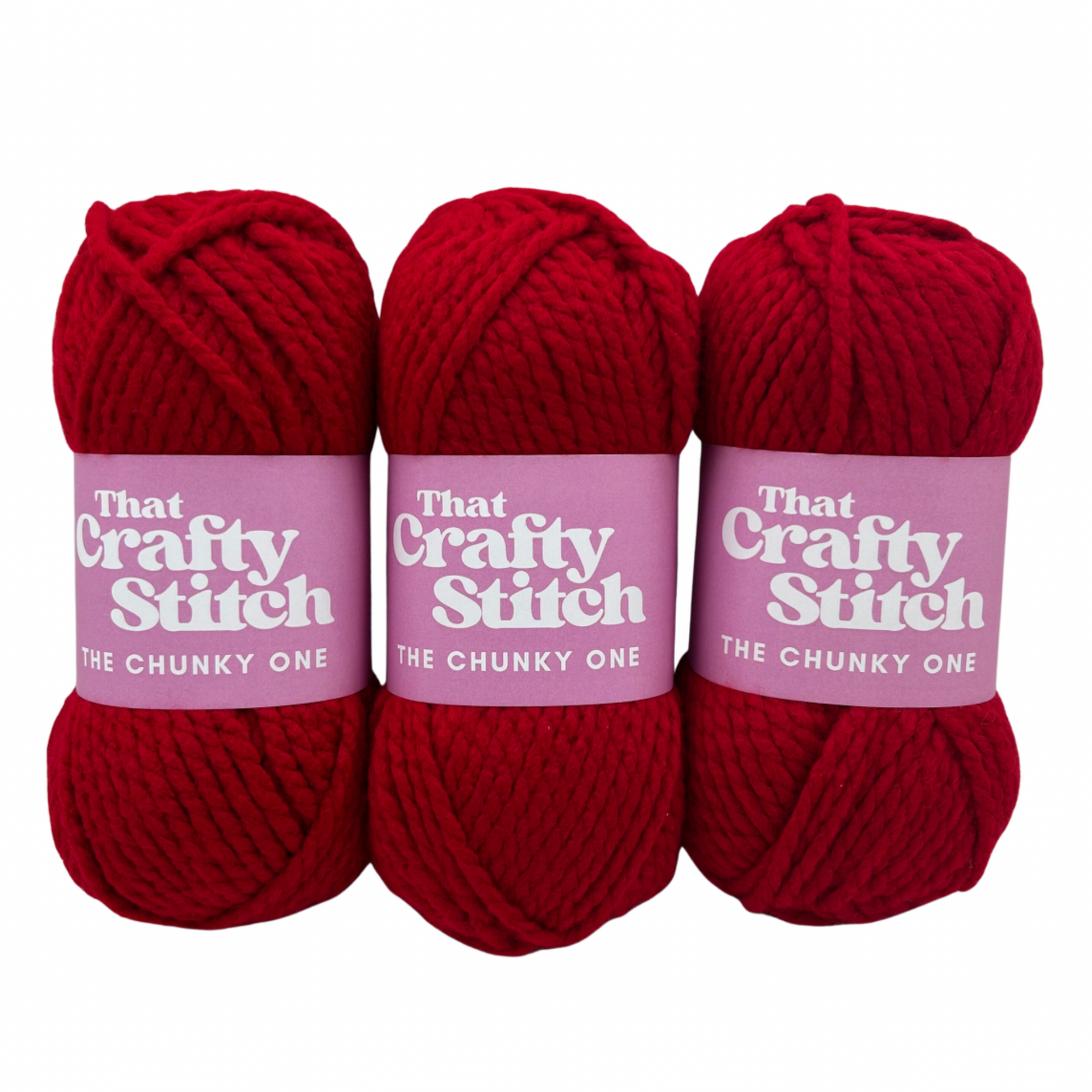 Merlot Red Super Chunky Yarn Acrylic That Crafty Stitch