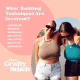 Beginner friendly summer top knit kit