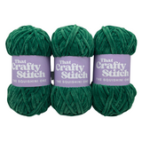 fern green chunky chenille yarn