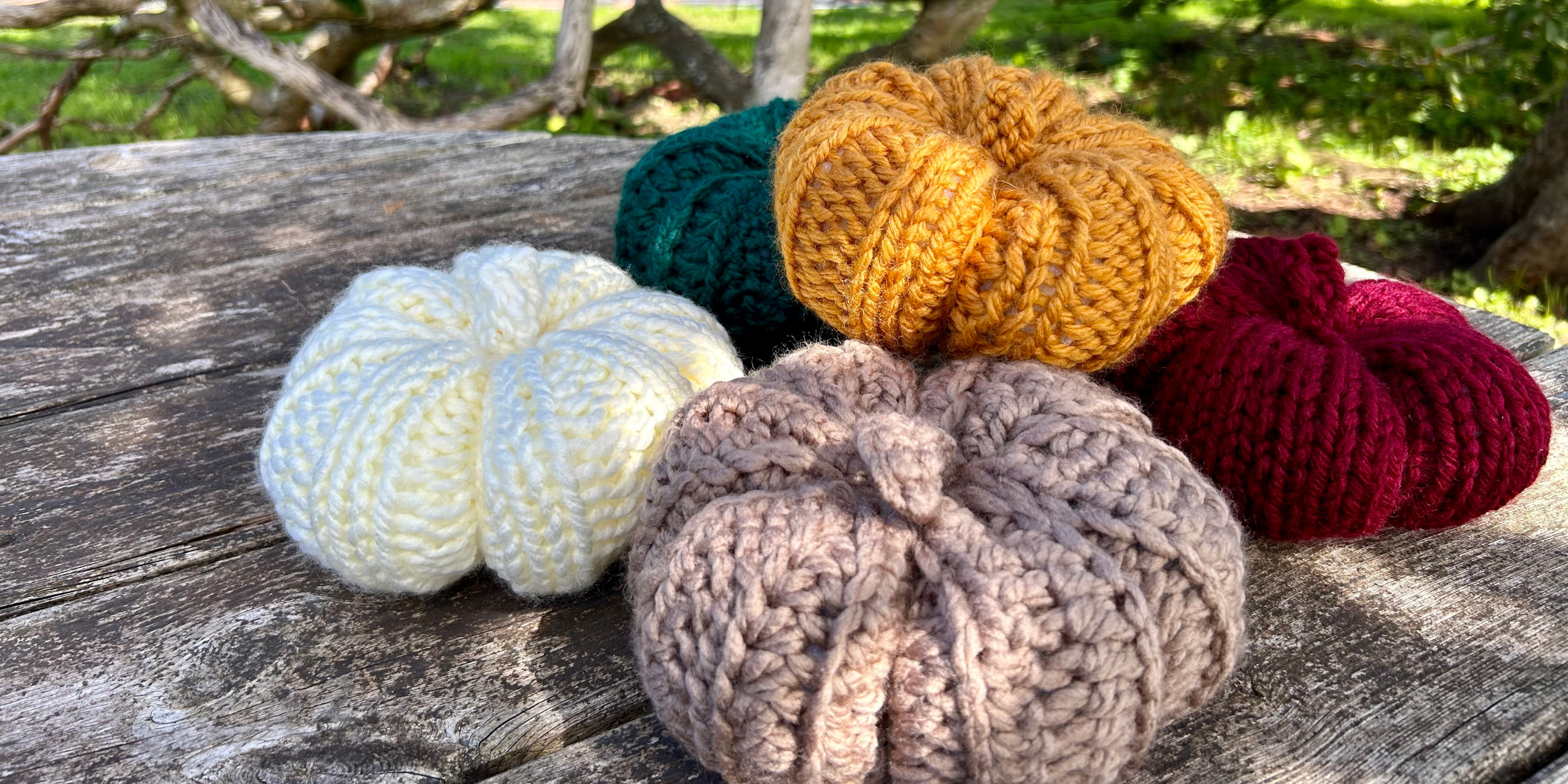 Pumpkin knitting kit | pumpkin crochet kit | beginner friendly | autumn craft kits