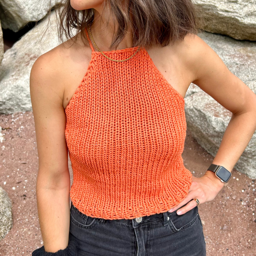 digital knitting pattern | Summer tank top | Beginner friendly knitting pattern