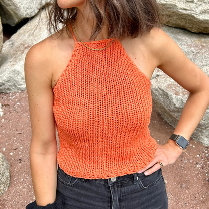 digital knitting pattern | Summer tank top | Beginner friendly knitting pattern