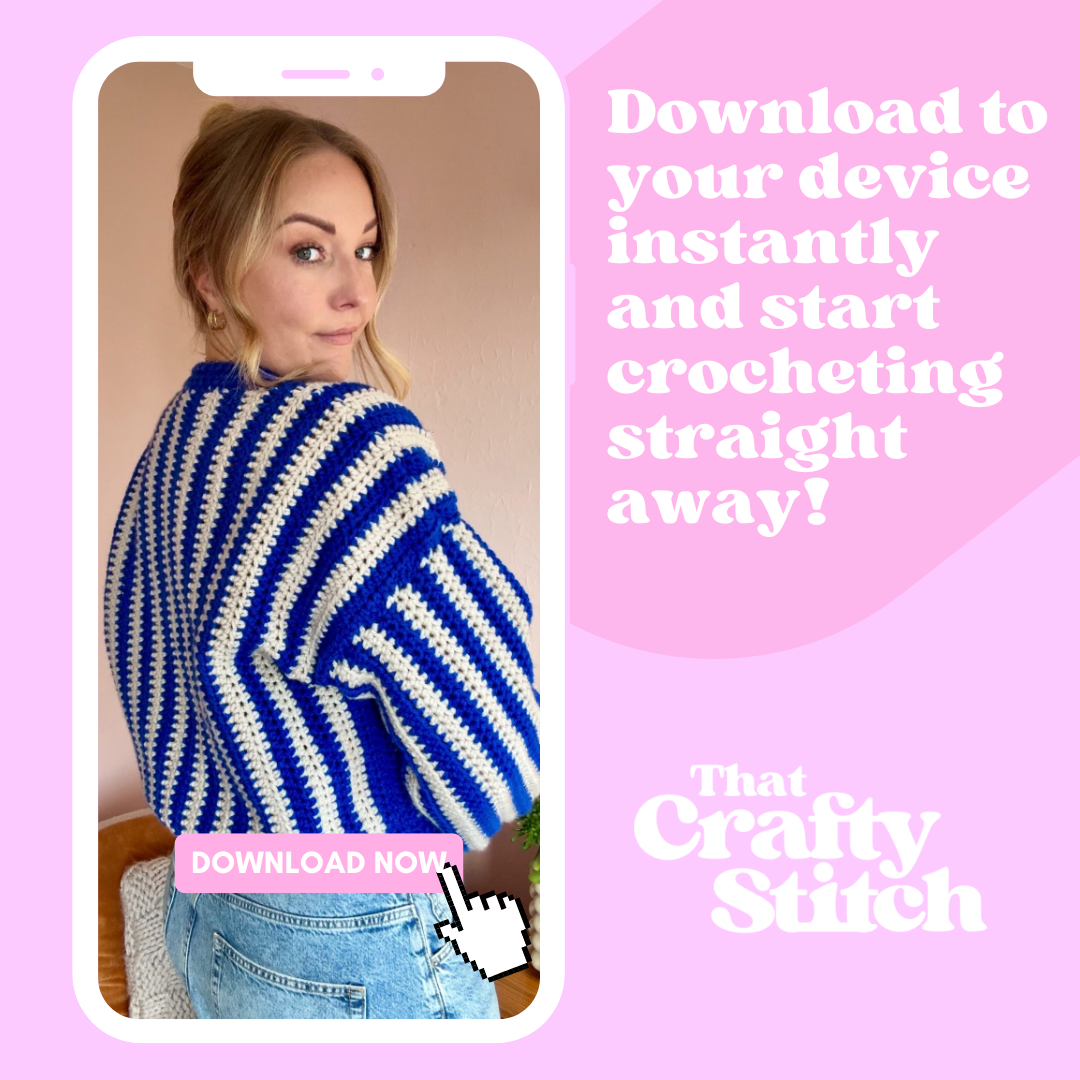 Sophie Jumper crochet pattern | digital crochet pattern | confident beginner pattern | digital download