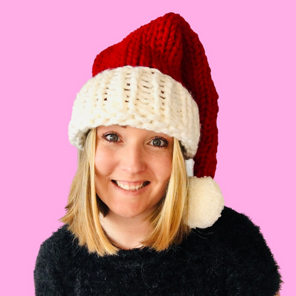 santa hat knitting kit