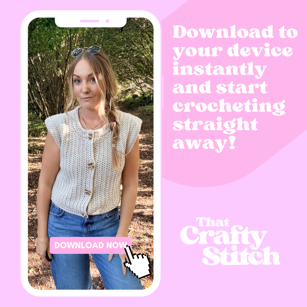 Sophie Button Tank Top Crochet pattern | digital crochet pattern | crochet tank top | autumn crochet project