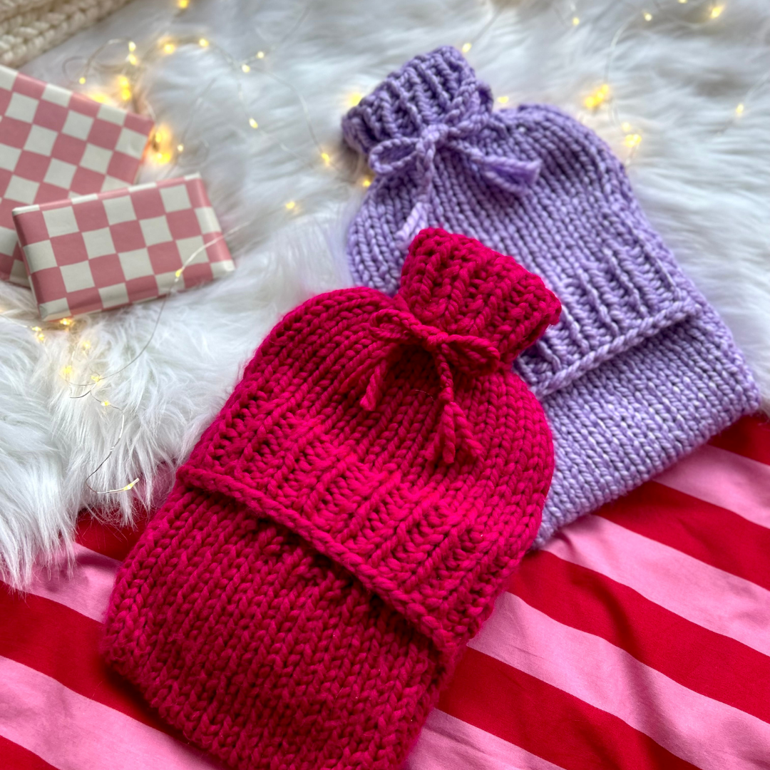 hot water bottle cover knitting kit