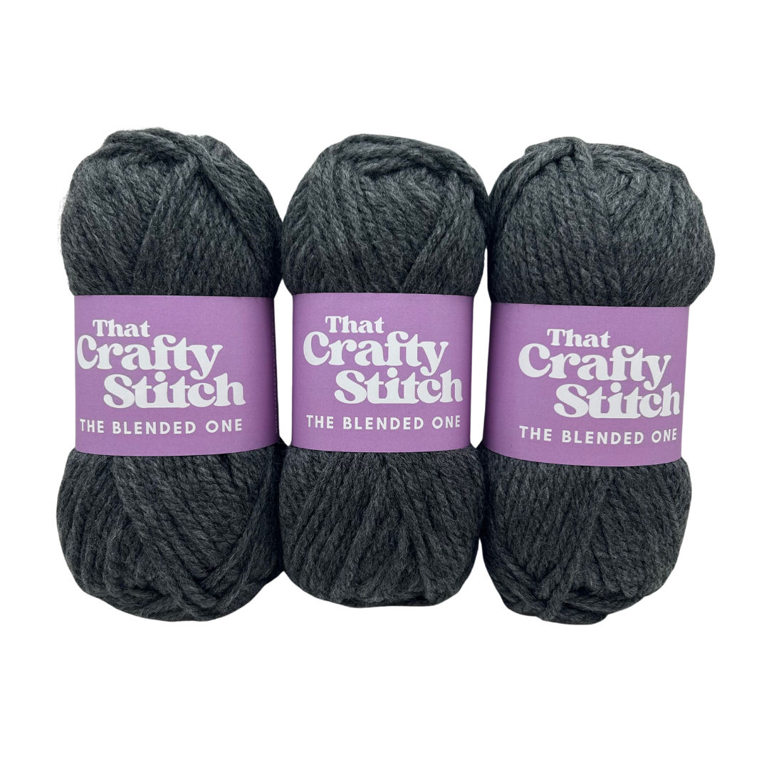 Super chunky grey yarn sale