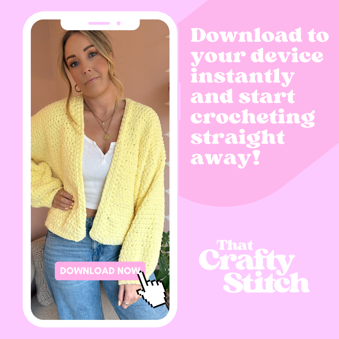 crochet cardigiant pattern | digital crochet pattern | weighted chenille cardigan pattern