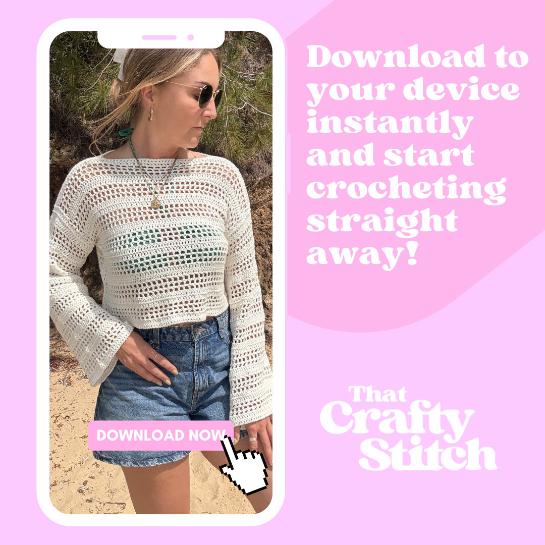 Capri tee digital crochet pattern | beginner friendly crochet pattern | summer top digital crochet pattern | PDF download
