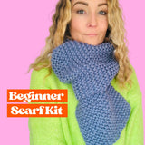 Beginner scarf knitting kit