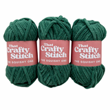 super chunky chenille yarn - forest green