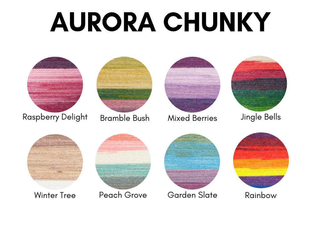 Aurora chunky colour chart