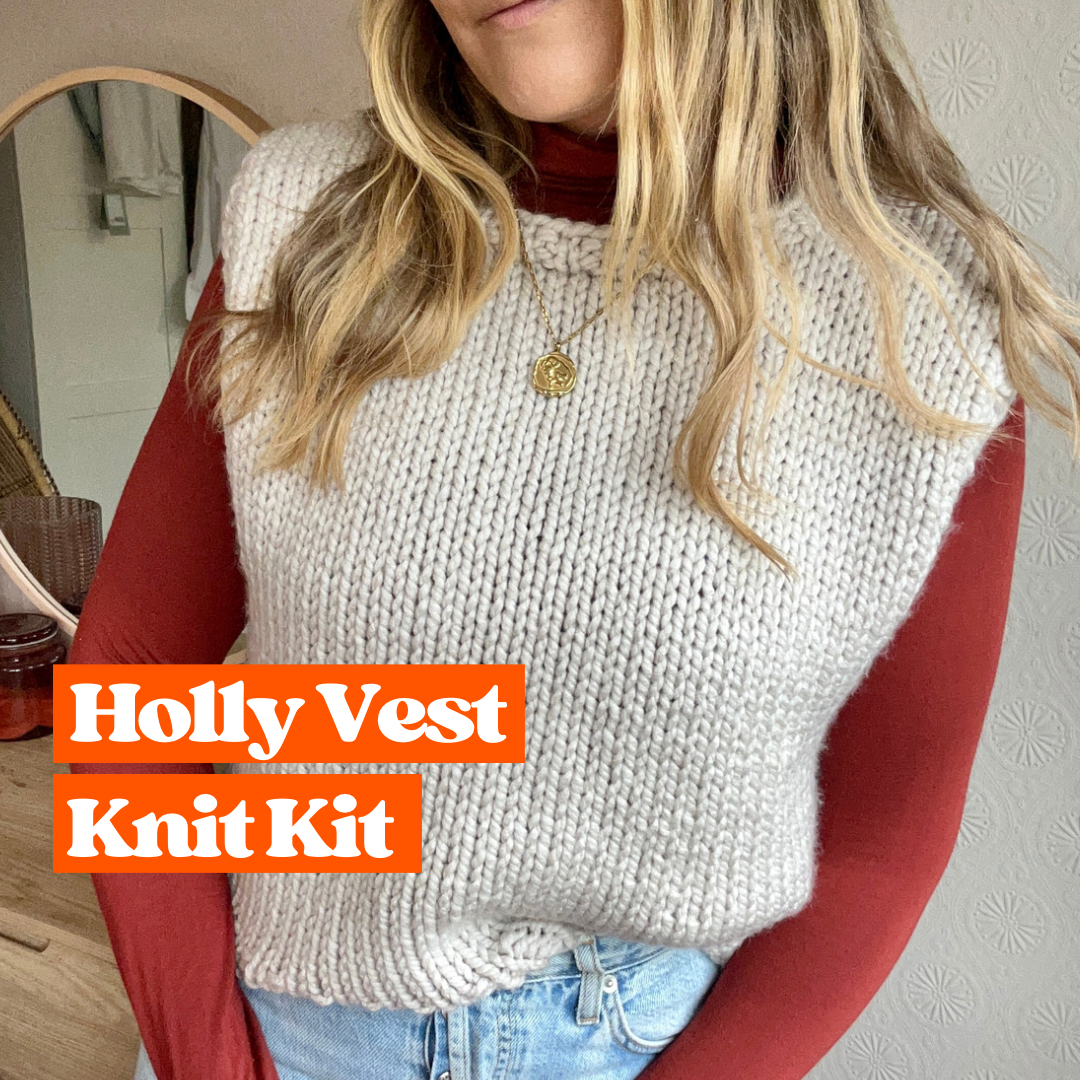 sweater vest knitting kit