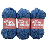 super chunky chenille yarn - denim blue