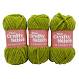 super chunky chenille yarn - lime