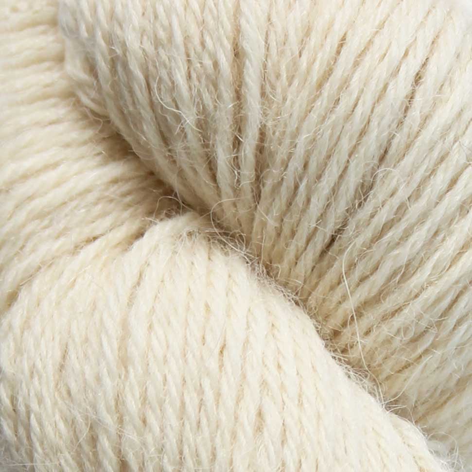 baa ram ewe, 100% organic British wool and alpaca blend. 100g hank