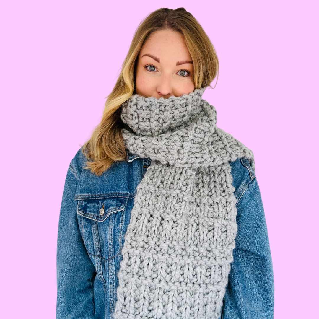 super chunky scarf knit kit