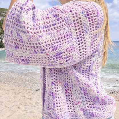Capri shirt crochet kit | cotton waves double knit crochet kit