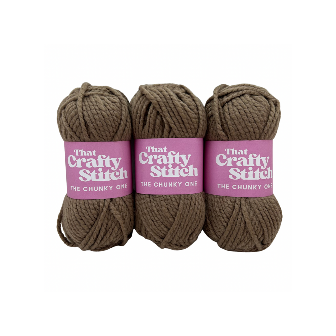 brown Super chunky yarn bundle